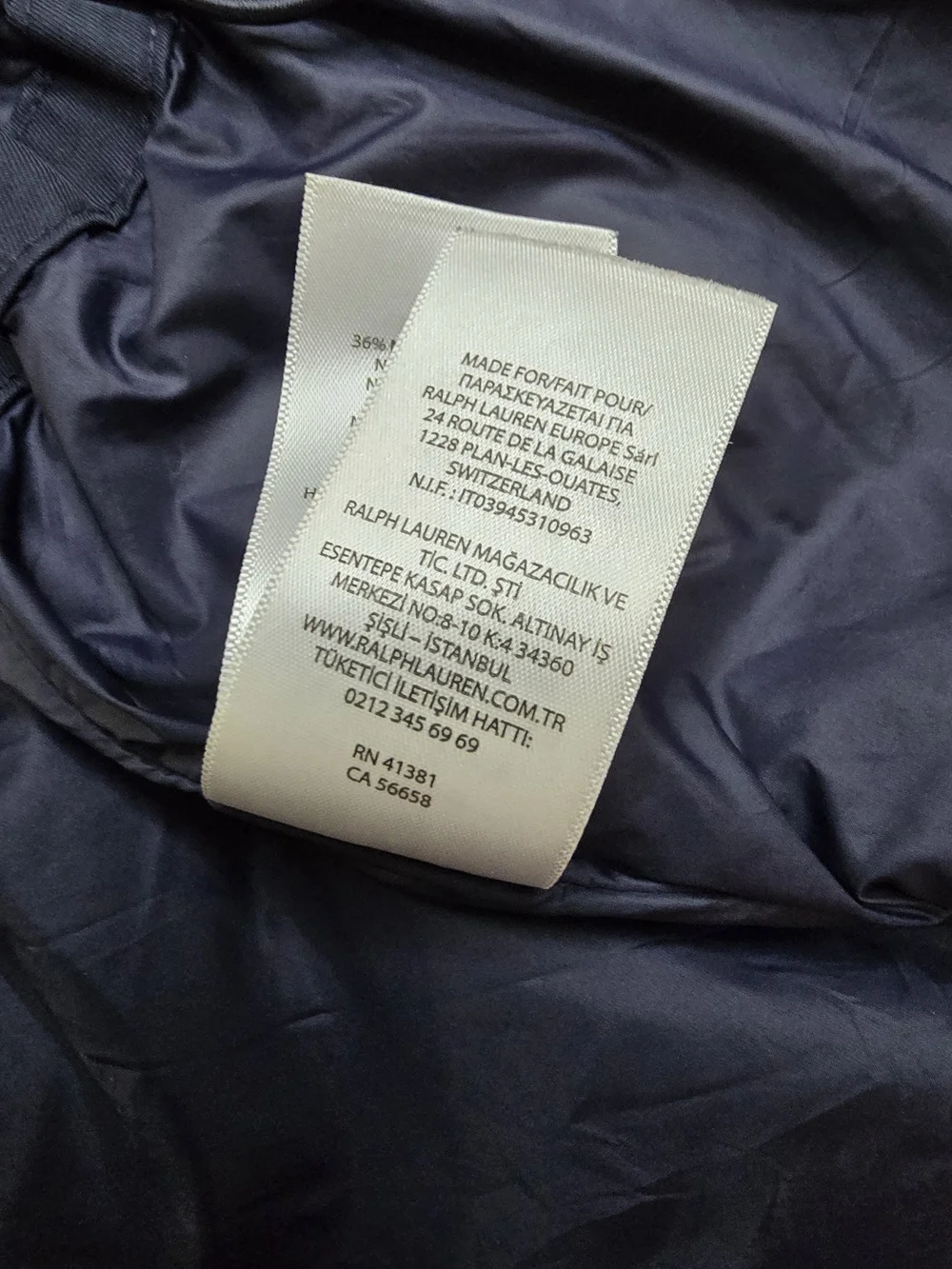Kids Ralph Lauren Navy Blue Hooded Windbreaker Preppy Luxury